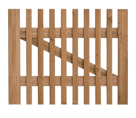 Vorgartentor Altmark 100x80cm, aus Fichte KD+ braun