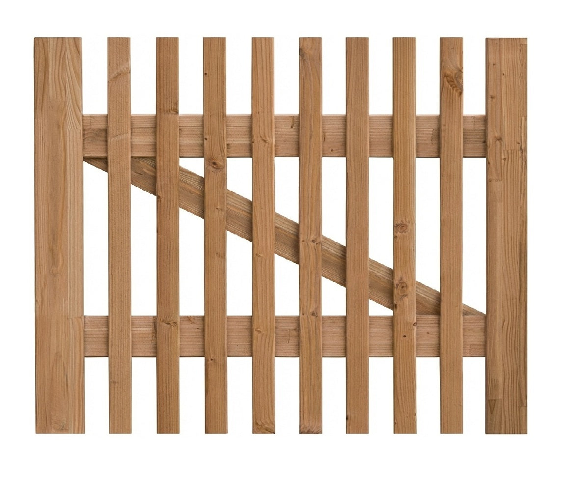 Vorgartentor Altmark 100x100cm, aus Fichte KD+ braun