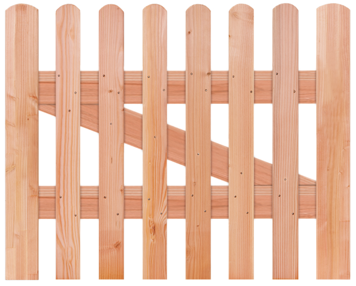 Vorgartentor Nordik 100x100cm, aus Douglasie