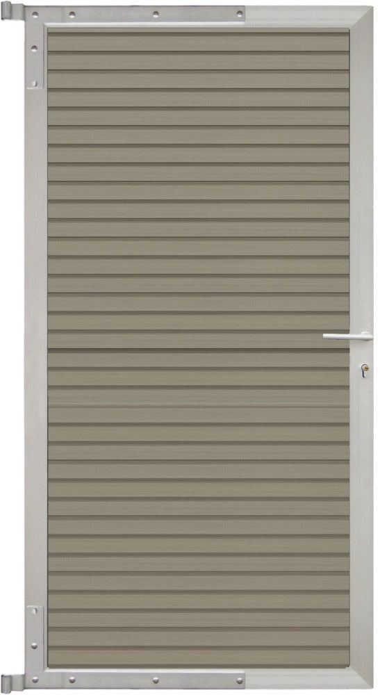 WAREN-Tor-Komplettset 90 x 173 cm, Füllung antique Rahmen silber
