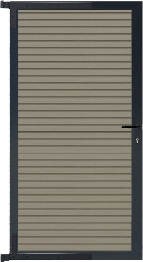 WAREN-Tor-Komplettset 90 x 173 cm, Füllung antique Rahmen anthrazit