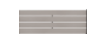 HEIDE-Serie WPC-Steckzaunsystem 177 x 60 cm; coextrudiert Farbe beige